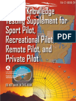 Airman Knowledge Testing Supplement for Sport Pilot, Recreational Pilot, Remote Pilot, and Private Pilot