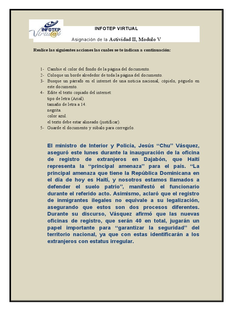 Actividad Ii Modulo 5 Pdf