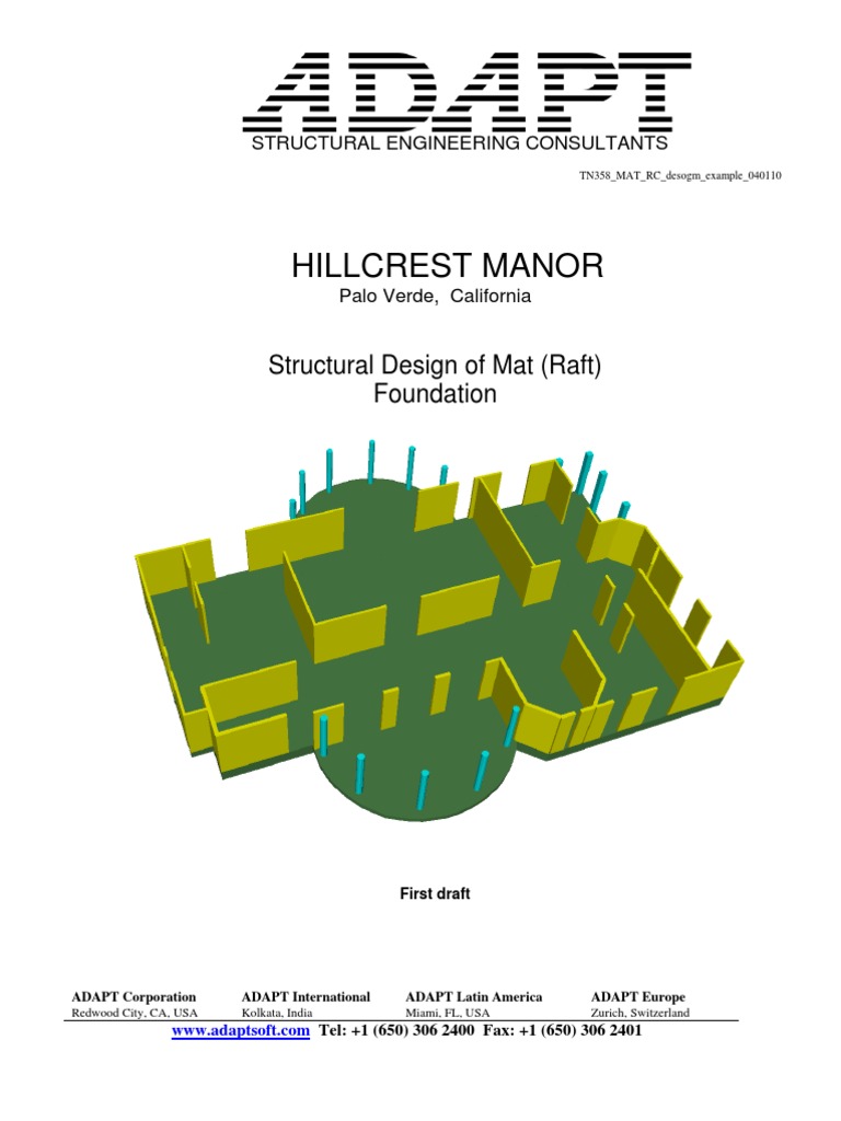 ADAPTMAT Foundation Design Example PDF Structural Load Strength Of Materials