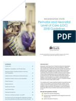 Perinatal and Neonatal Level of Care (LOC) 2018 Guidelines: Washington State