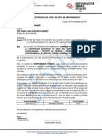 Carta 032-Pago A Ayudante de Cuadrilla Por La Valorizacion #01 Correspondiente Al Mes de Octubre de 2021