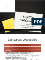 III. Partes Procesales