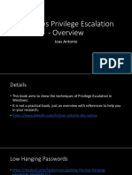 Windows Privilege Escalation - Overview