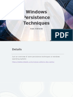 Windows Persistence Techniques
