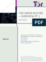 THE ONION ROUTER - OVERVIEW PT 1