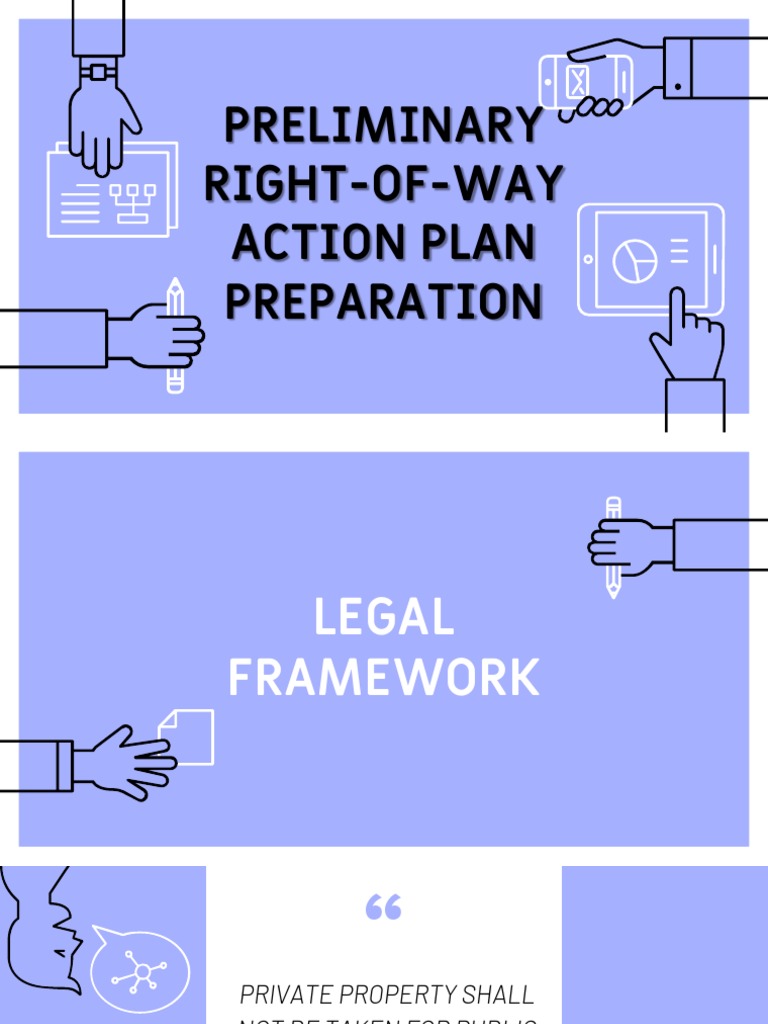 ROW Action Plan | PDF | Real Estate Appraisal | Easement