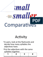 COMPARATIVES LONG AND SHORT ADJECTIVES