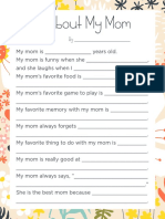 Mothers - Fathers - Non Specific Day Printable