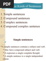 Four Basic Kinds of Sentences