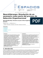 Neuroliderazgo: Simulación de Un Escenario Como Parte Del Proceso de Selección Organizacional