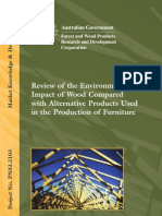 Review of The Environmental Impact of Wood Compared With Alternative Products Used in The Production of Furniture