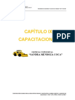 CAPITULO IX - Capacitaciones