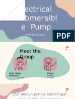Electrical Submersibl e Pump: Presented by Group 4