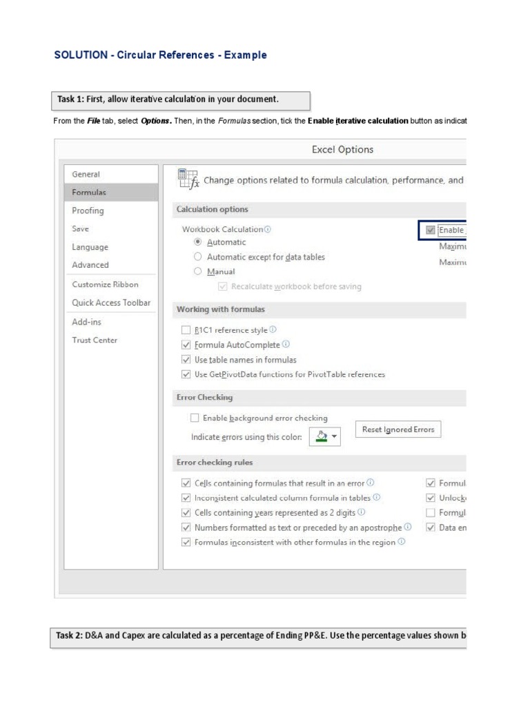 SOLUTION Circular References Example PDF Applied Mathematics
