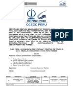 Plan para La Vigilancia, Prevención y Control de Covid-19 en El Trabajo-Consorcio Ccecc Peru-Tumbes RV 01