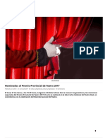 2017 Premio Provincial de Teatro JURADOS Nominados