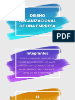 Diseño Organizacional de Una Empresa