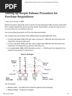 Release Procedure For Purchase Requisitions