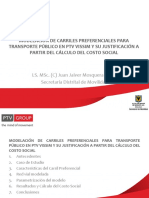 Modelaci¢n de carriles preferenciales para transporte p£blico en ptv vissim y su justificaci¢n a partir del c†lculo del costo social_Juan Jaiver M_S