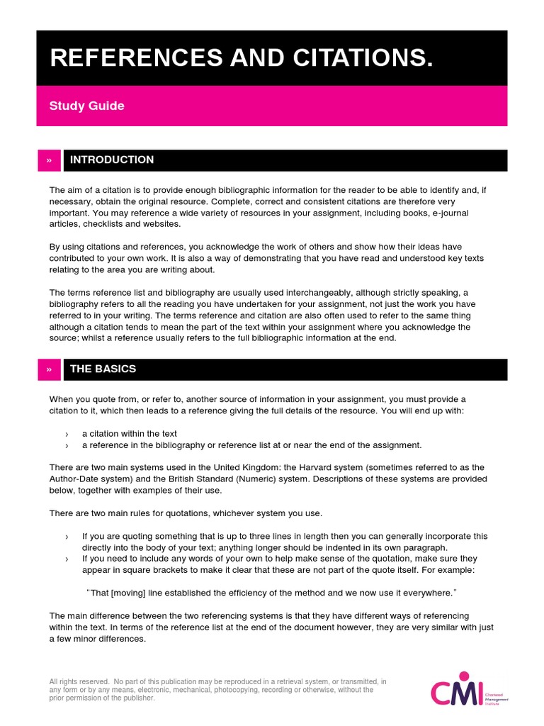 Citation and Referencing Guide | PDF | Citation | Bibliography