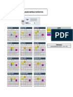 Calendario de Actividades de Empresas Contratistas