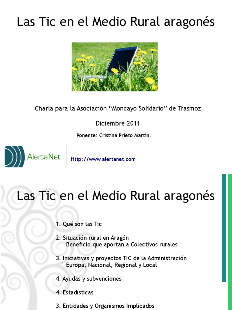 Las Tic en Medio Rural Aragones2 PDF Tecnología de información y