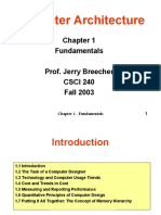Computer Architecture: Fundamentals Prof. Jerry Breecher CSCI 240 Fall 2003