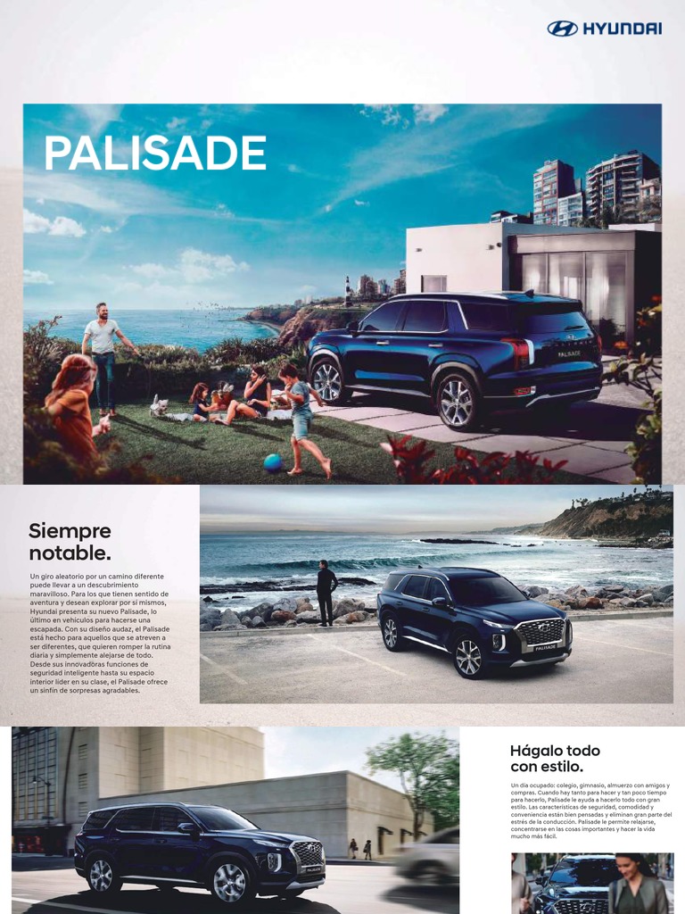 Brochure Palisade PDF Airbag Tracción en las cuatro ruedas