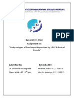 Types of FDs at HDFC and Bank of Baroda