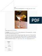 Cocktail: This Article Is About The Mixed Drink Containing Alcohol. For Other Uses, See