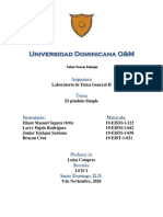 Practica No.3 Pendulo Lab - Fisica II