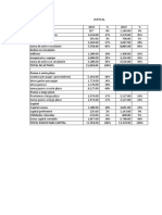 Análisis financiero de activos, pasivos y capital 2018-2019