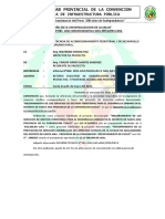 Informe N°081 Reiterio solucitud de modificacion presupuestal entre proyectos