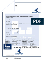 Certificado Do Cilindro - Embraer