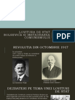 Lovitura de stat bolsevica și instaurarea comunismului