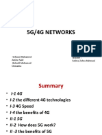 5G/4G Networks: - Sefaoui Mohamed Amine Said - Beloufi Mohamed Oussama Teacher: Fatima Zohra Rahmani