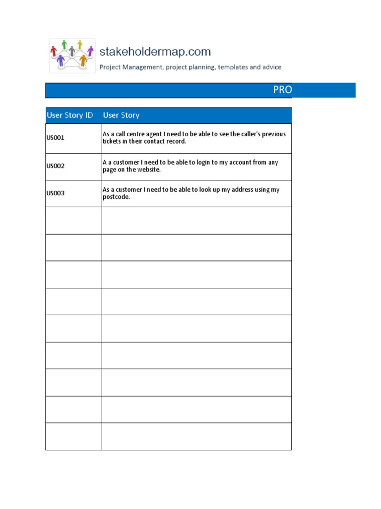 Free Product Backlog Template PDF | PDF