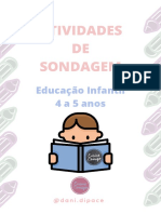 Atividades DE Sondagem: Educação Infantil 4 A 5 Anos