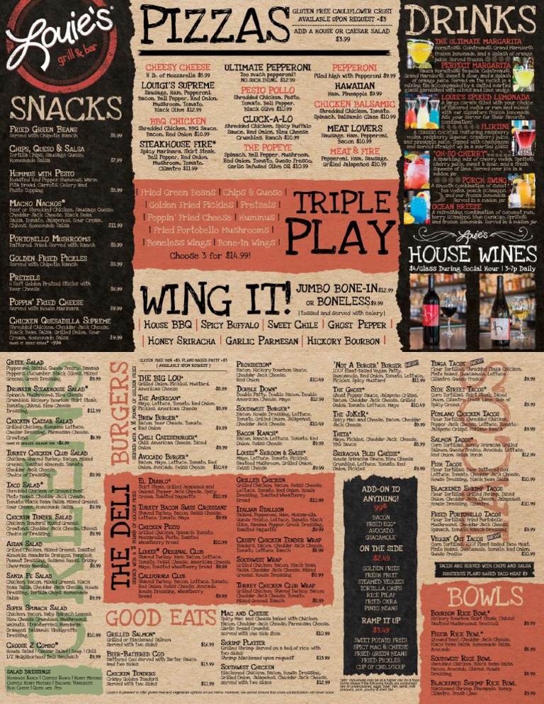 Louies Menu PDF