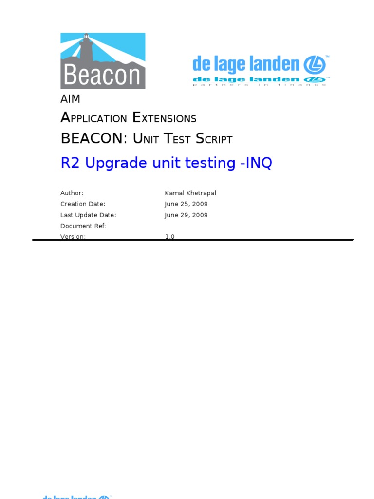 Unit Test Script for Application Extensions | PDF | Unit Testing ...