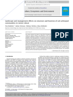 Effects of landscape and management on soil arthropods