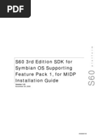 S60 3rd Ed MIDP SDK FP1 Installation Guide 1.01