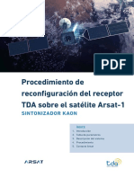 Procedimiento de Reconfiguracion Del Receptor Tda Sobre El Satelite Arsat 1