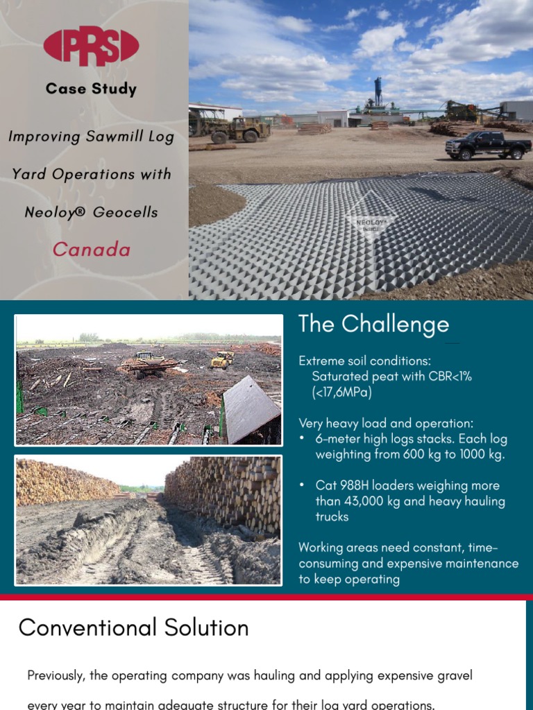 Neoloy Geocells for Log Yard Efficiency | PDF