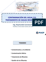Clase 3 - CONTAMINACION DE AGUA - TRATAMIENTO DE AGUAS RESIDUALES