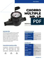 Ficha Tecnica Medidor Chorro Multiple Plastico MP-15