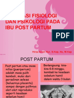 Adaptasi Fisiologi Dan Psikologi Post Partus