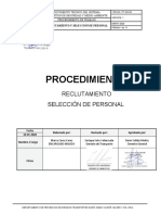 Pt-Sgi-02 Procedimiento de Reclutamiento y Selección de Personal