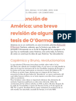 La Invencion de America Una Breve Revision de Algunas Tesis de OGorman