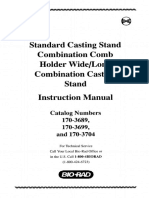 Manual de Instrucciones - Soporte de Fusión Del Gel de Campo Pulsado BioRad CHEF-DR III